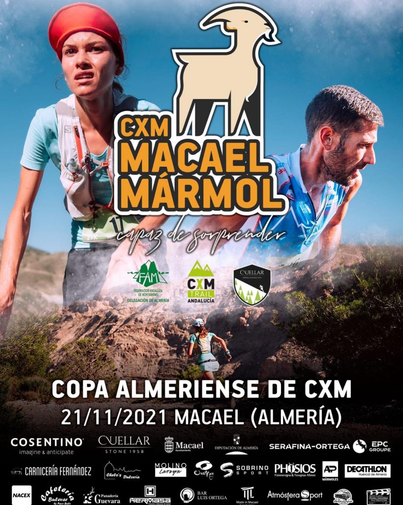 Cartel CMX Macael Mármol: Carrera de montaña y sendero 2021
